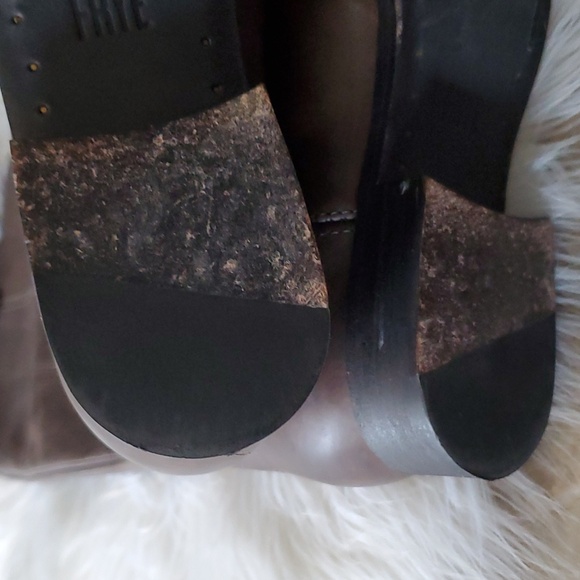 Frye Melissa button 2 pullon brown riding leather boots size 8.5 - Picture 9 of 16